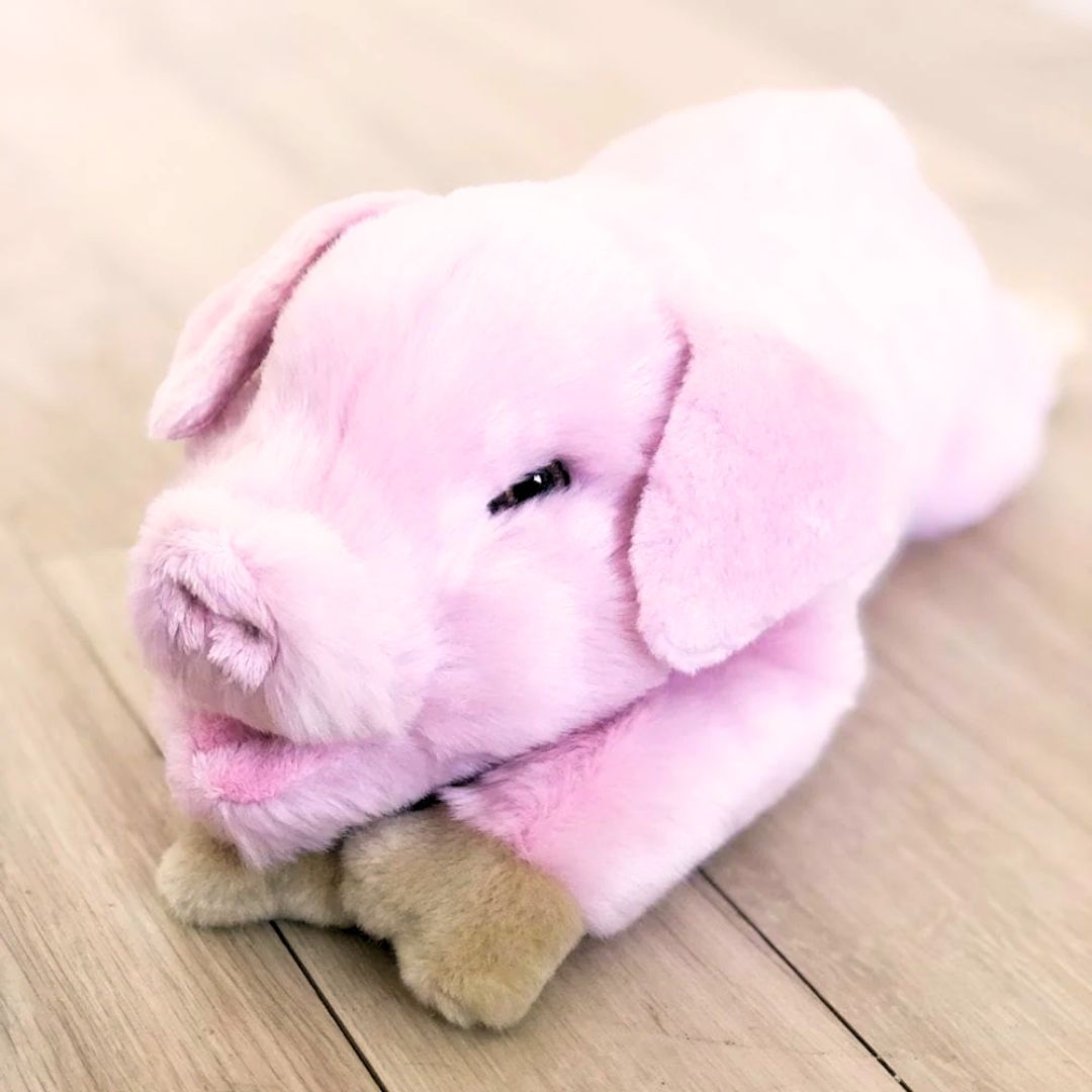 la-pelucherie-cochon-georges-peluche-moyen-40-cm-rose image 4