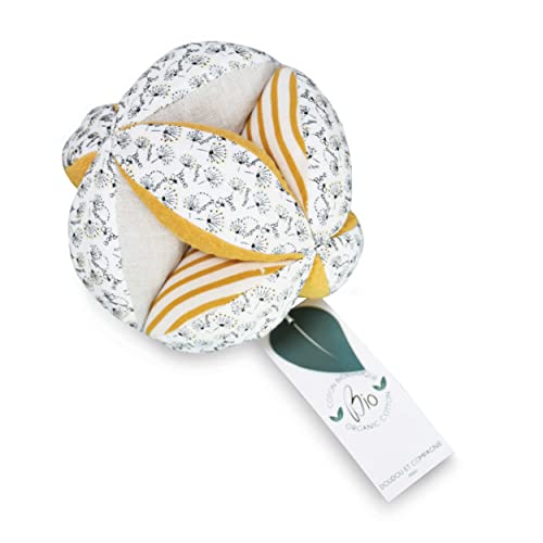 doudou-et-compagnie-balles-sensorielles-balle-pollen-abeille-15cm image 7