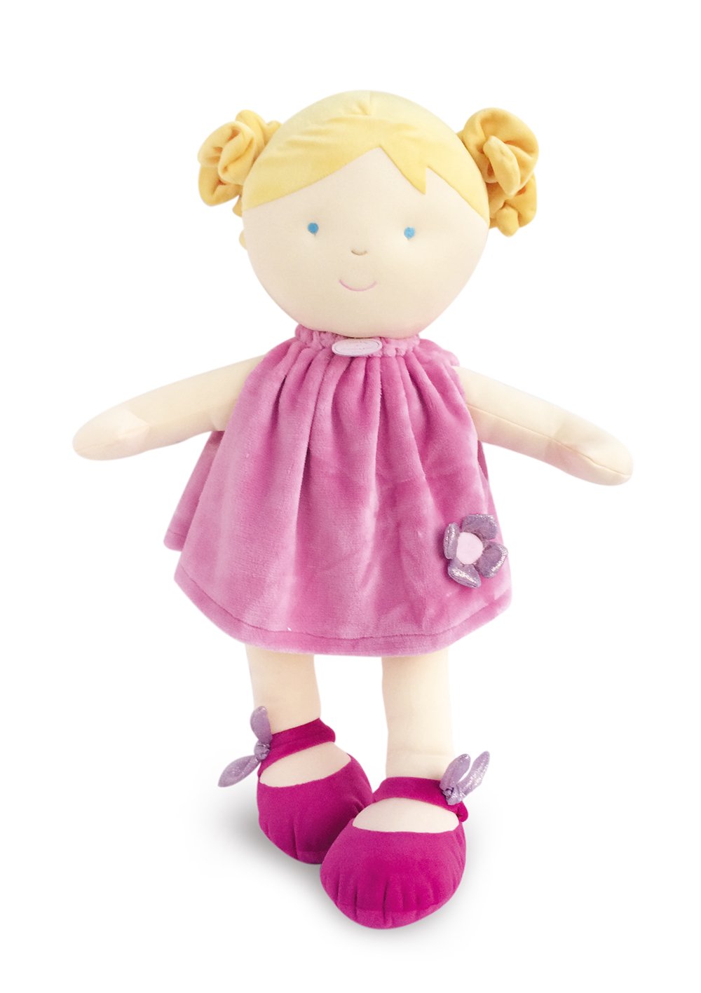 doudou-et-compagnie-poup-es-de-chiffon-pretty-rose-poup-e-60-cm image 1