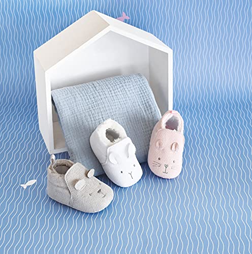 doudou-et-compagnie-chaussons-b-b-gris-frimousses-coton-dc3709 image 6