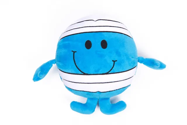 monsieur-madame-mr-malchance-peluche-bleue-22-cm-douce image 1