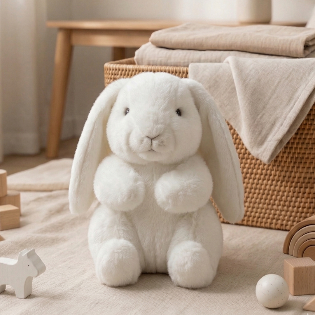 la-pelucherie-lapins-lapin-ernest-peluche-gris-30-cm image 4