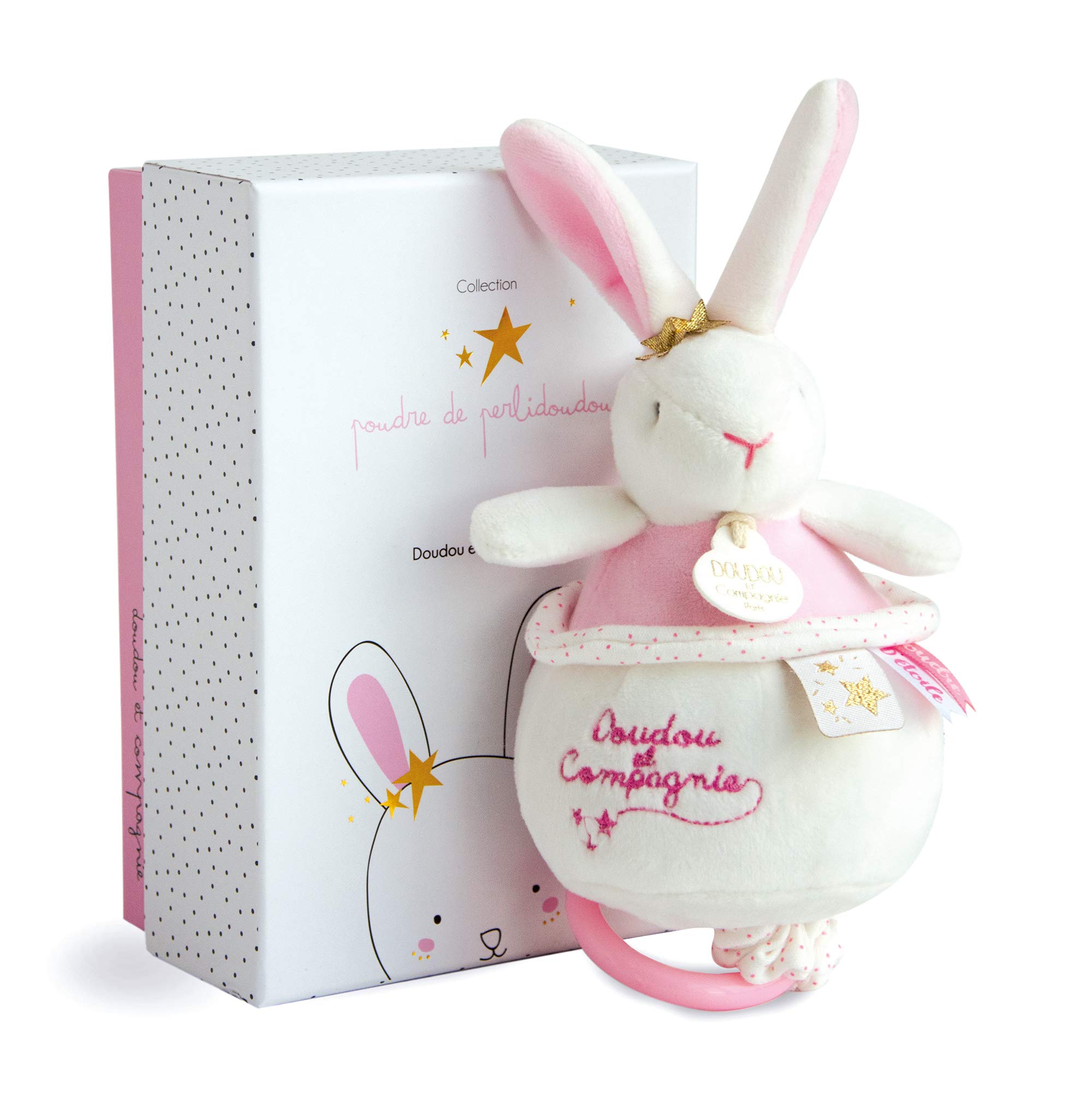 doudou-et-compagnie-poudre-de-perlidoudou-dc3511-attache-t-tine-lapin-bleu image 7