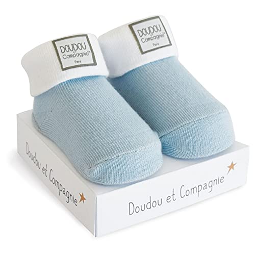 doudou-et-compagnie-chaussons-b-b-chaussettes-bleues-naissance image 7
