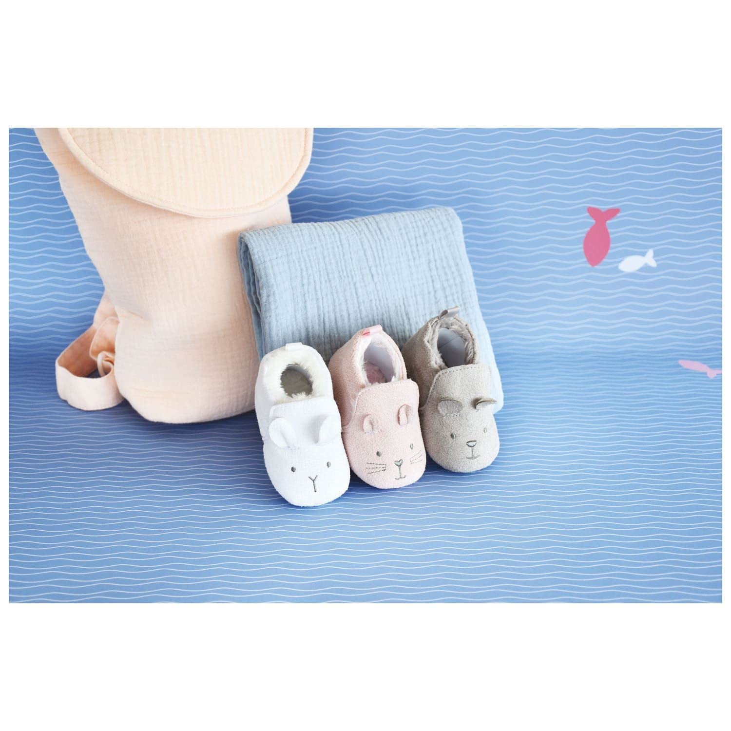 doudou-et-compagnie-chaussons-b-b-dc3708-roses-0-6-mois image 3