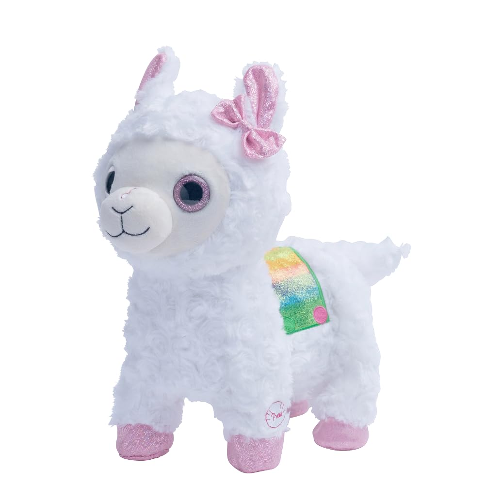 pioupiou-merveilles-popy-peluche-interactive-lama-30-cm image 1