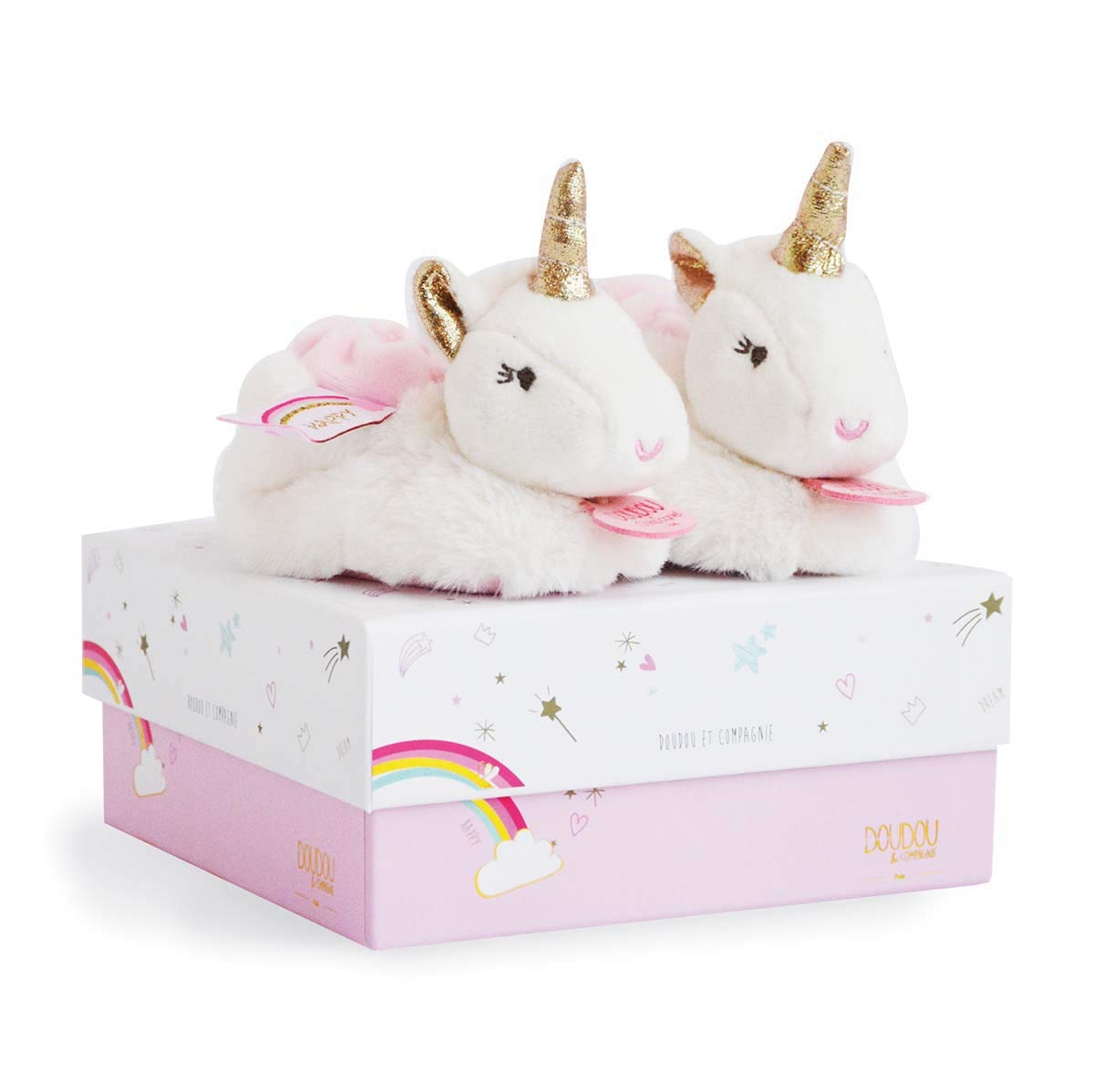 doudou-et-compagnie-lucie-chaussons-b-b-licorne-0-6-mois image 1