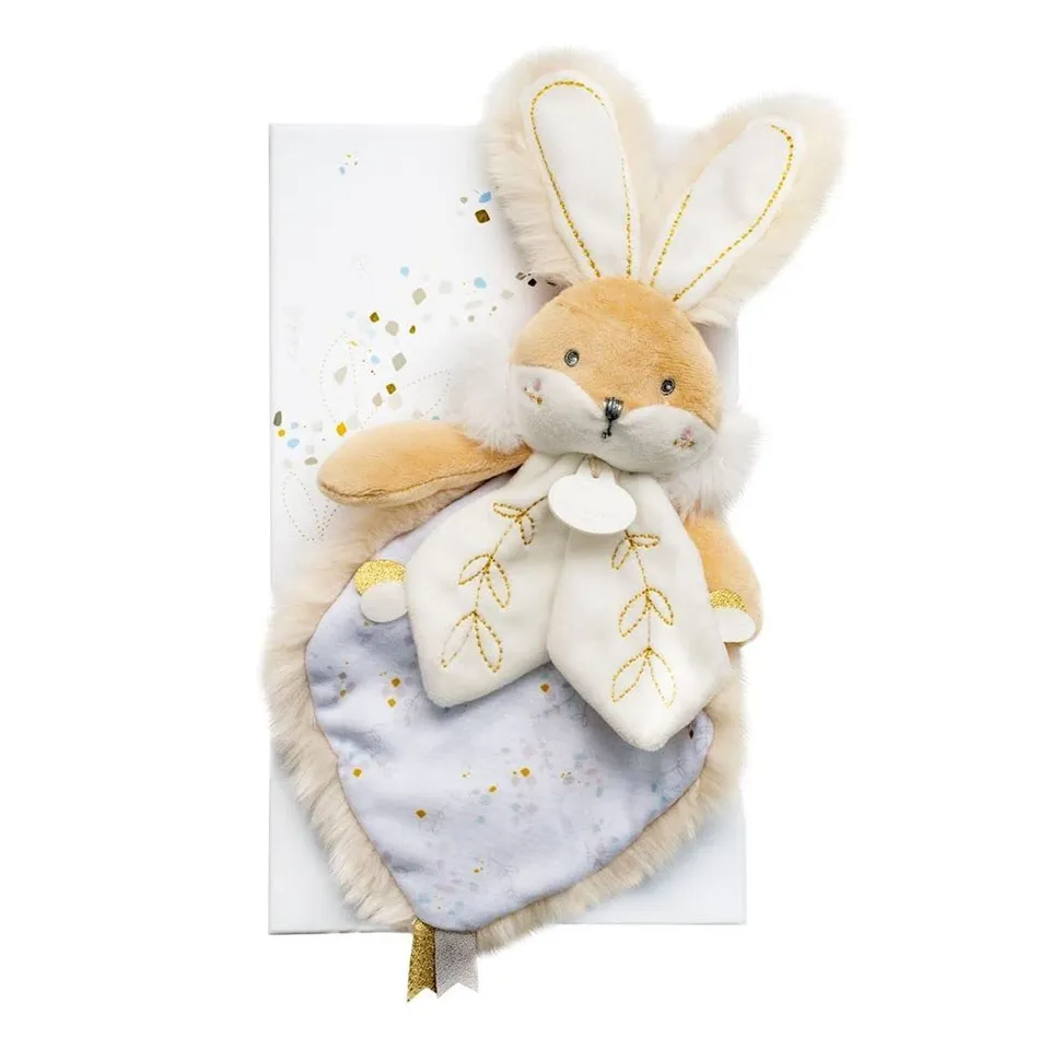 doudou-et-compagnie-lapin-de-sucre-dc3488-doudou-lapin-20-cm-beige image 1