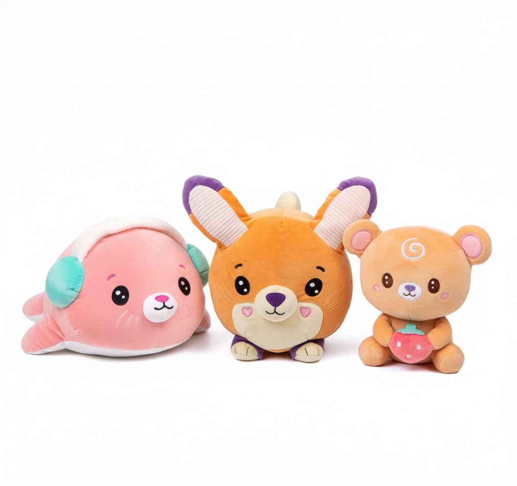 pioupiou-merveilles-cushablez-peluche-otarie-seal-rose-25cm image 6
