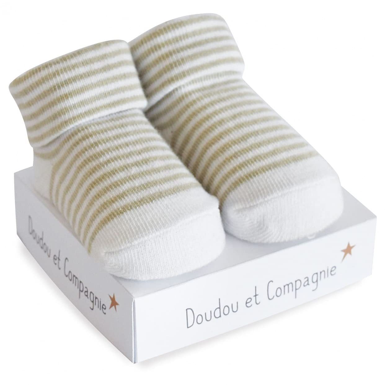 doudou-et-compagnie-chaussons-b-b-chaussettes-naissance-gris-coton image 4