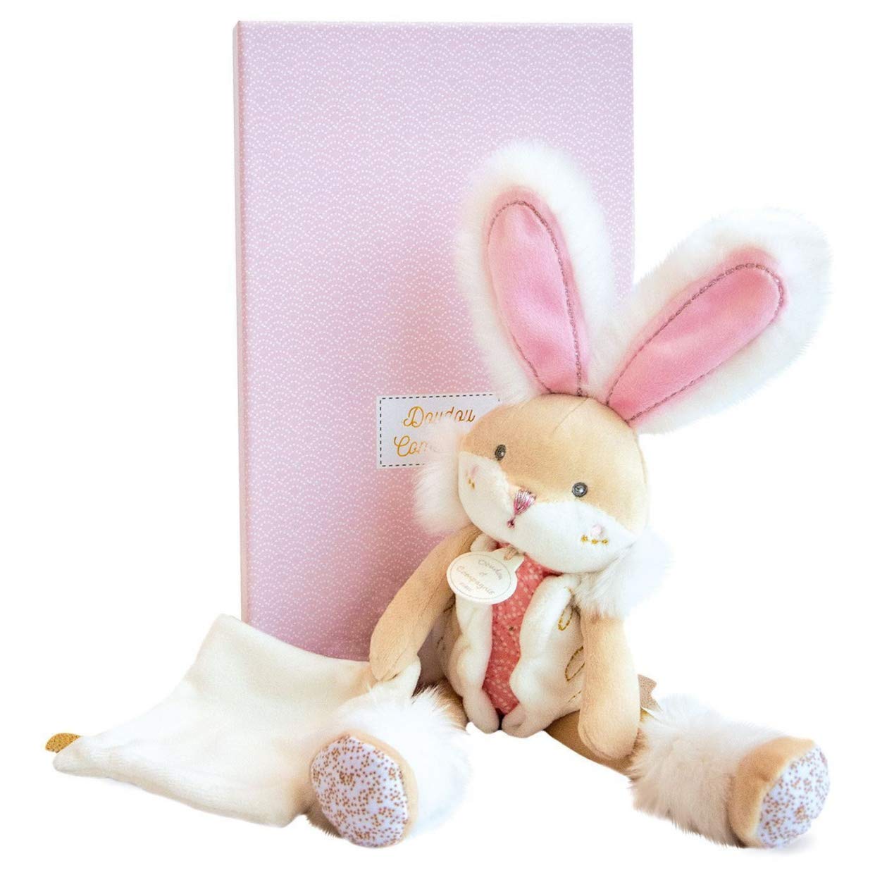 doudou-et-compagnie-lapin-de-sucre-rose-peluche-lapin-31-cm image 1