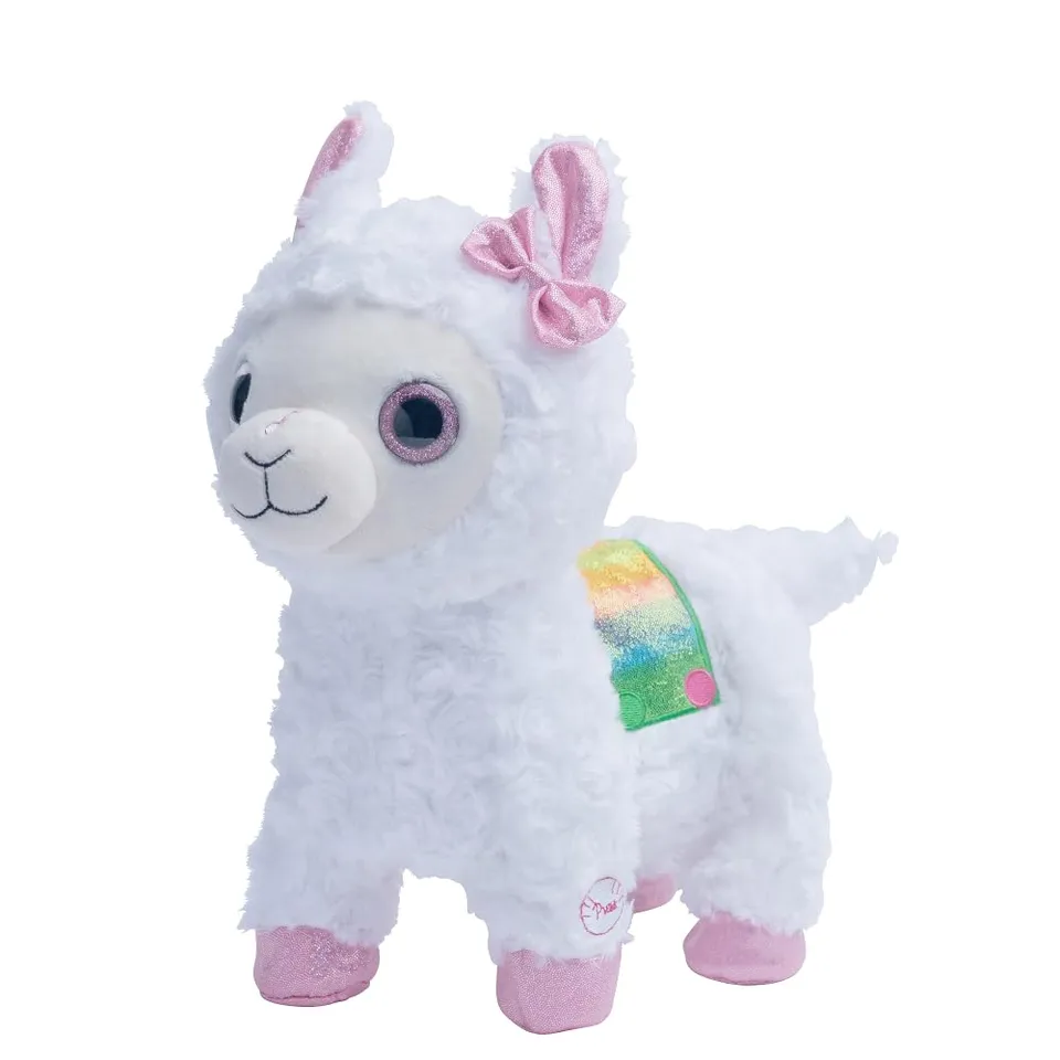 pioupiou-merveilles-popy-peluche-interactive-lama-30-cm image 1