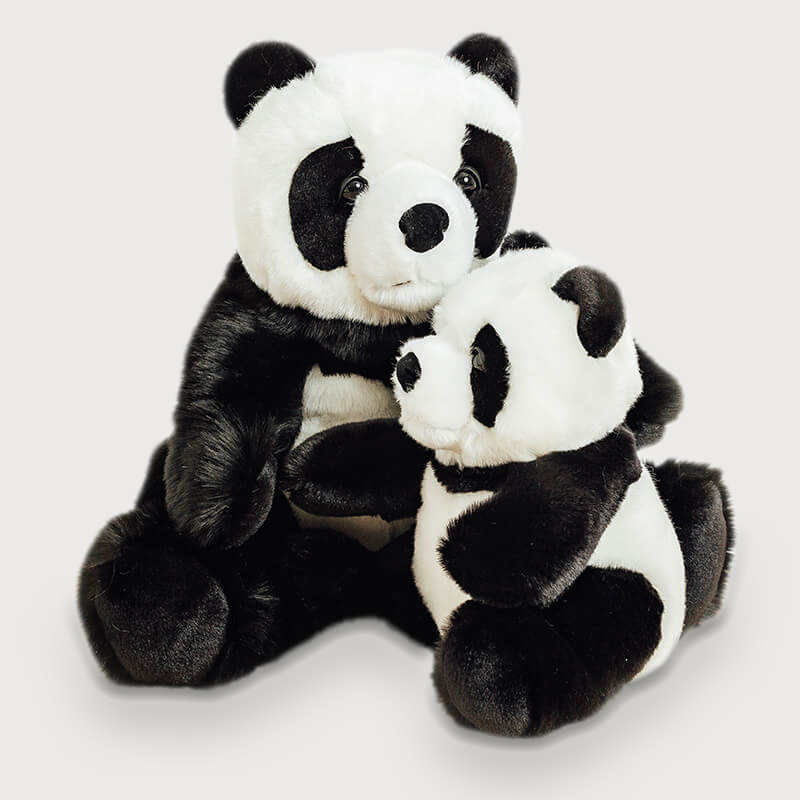 la-pelucherie-sam-panda-peluche-douce-28-cm-personnalisable image 1