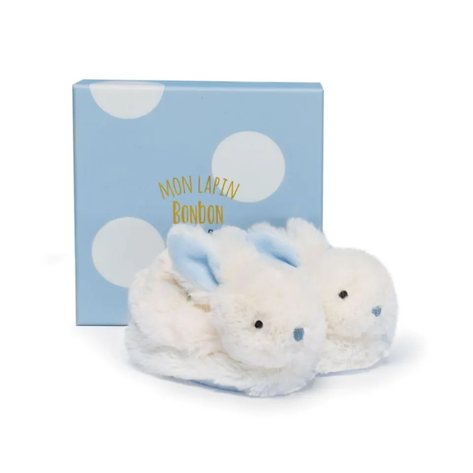 doudou-et-compagnie-chaussons-b-b-dc1309-chaussons-bleu-0-6-mois image 1