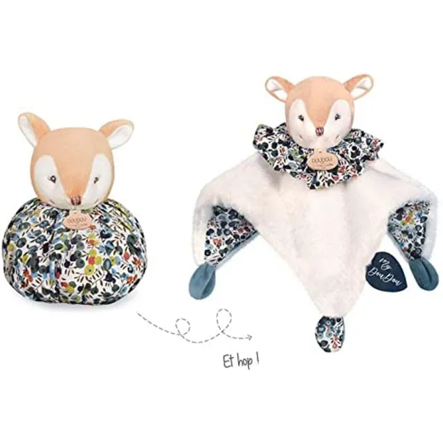 doudou-et-compagnie-les-petits-fut-s-doudou-boule-faon-fauve-25cm image 1