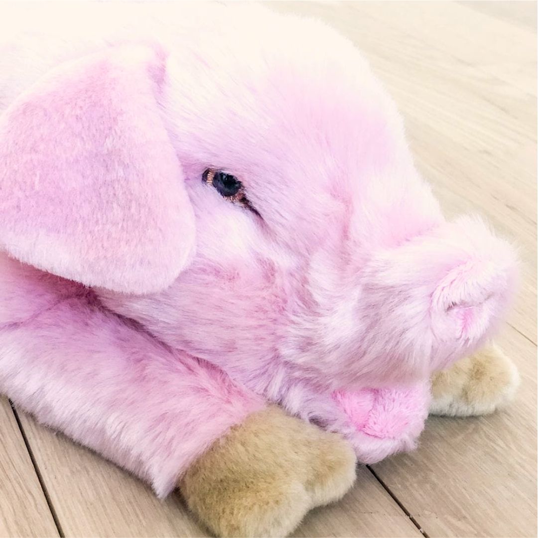 la-pelucherie-cochon-georges-peluche-moyen-40-cm-rose image 2