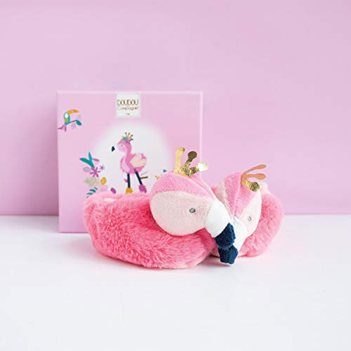 doudou-et-compagnie-tropicool-dc3442-chaussons-flamant-rose image 5