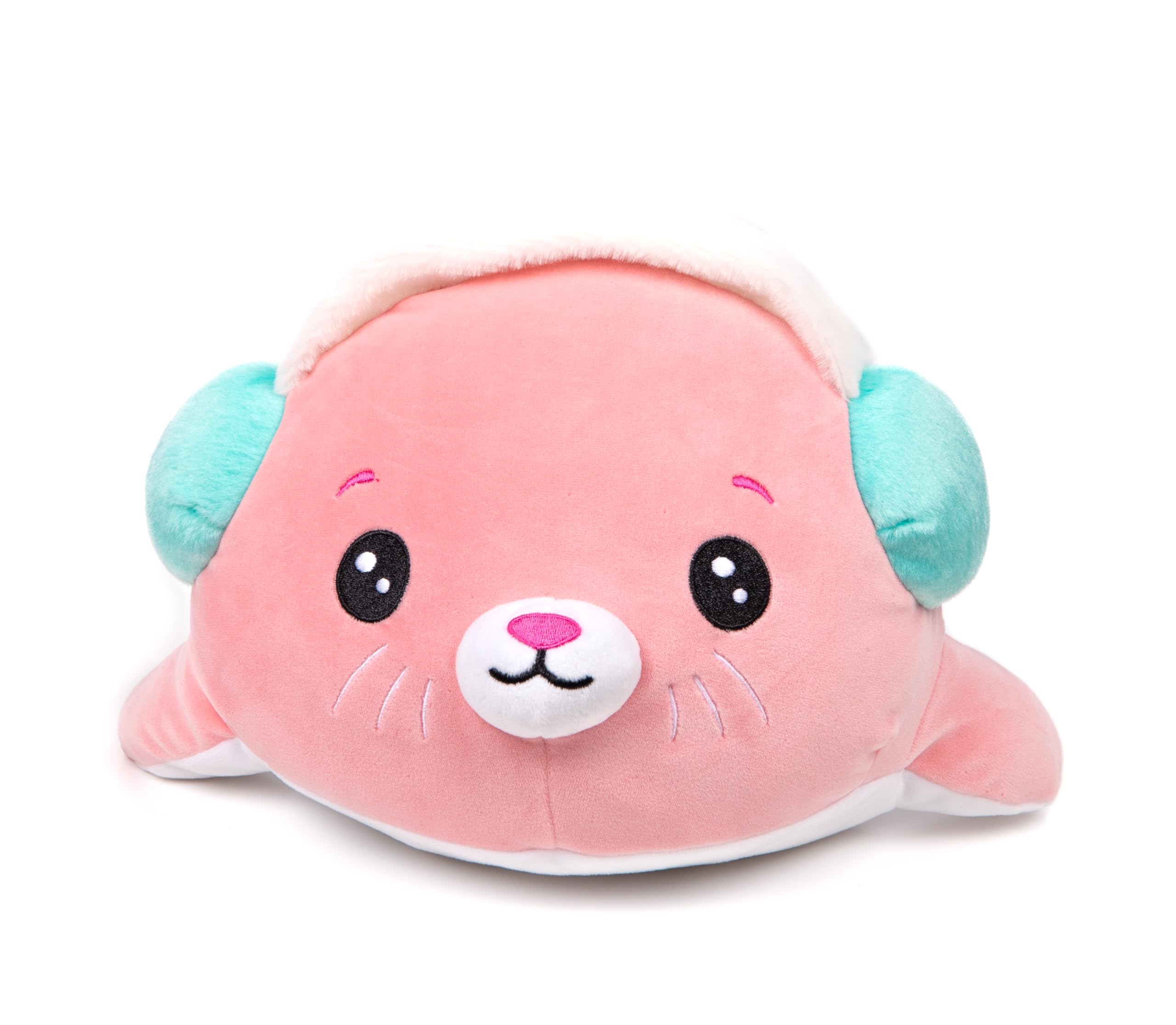 pioupiou-merveilles-cushablez-peluche-otarie-seal-rose-25cm image 2