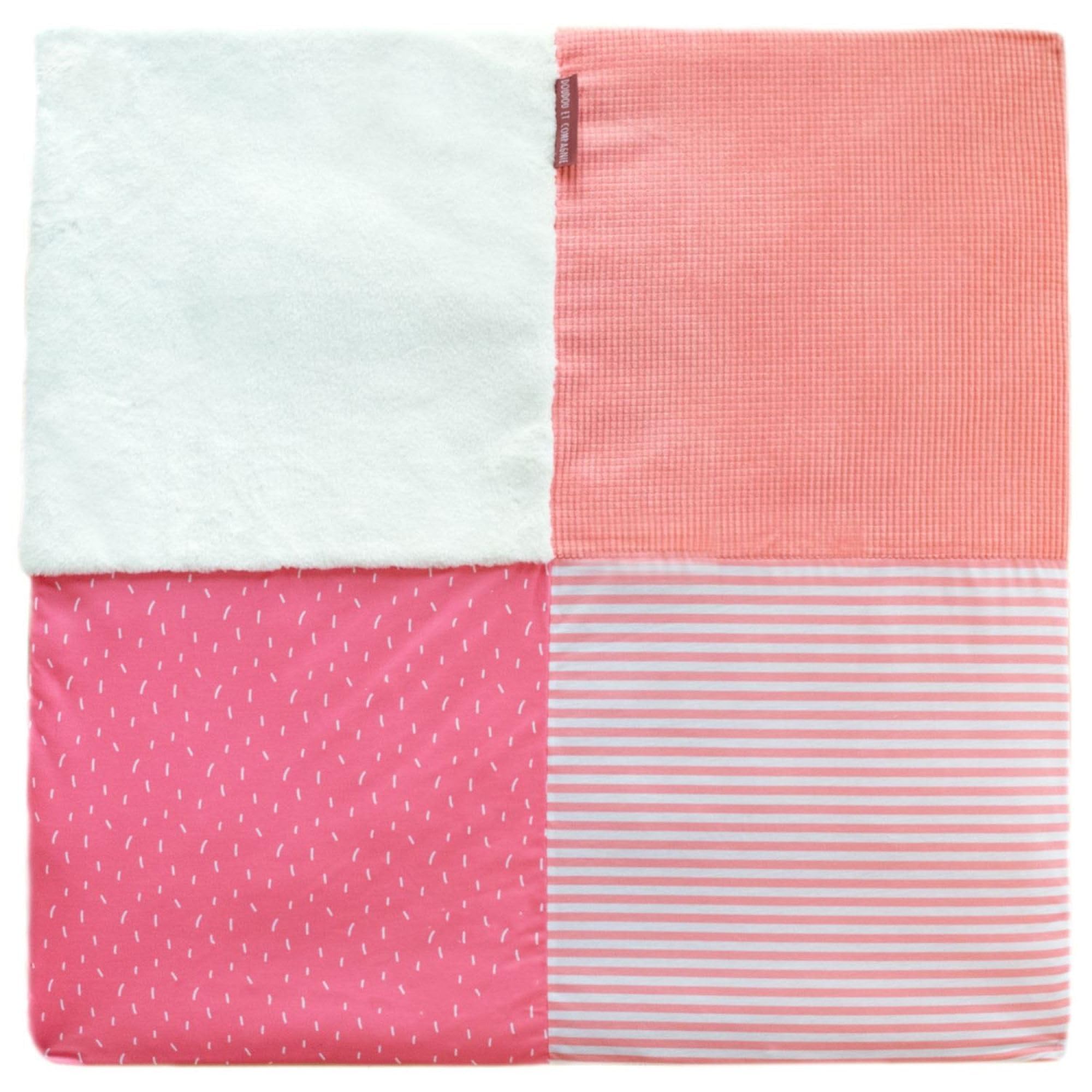 doudou-et-compagnie-tapidou-faon-tapis-d-veil-rose-fleuri-dc4034 image 6