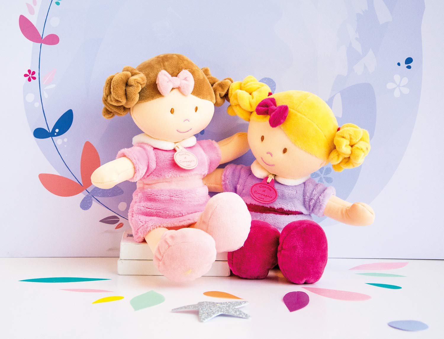 doudou-et-compagnie-grandes-demoiselles-dc2775-poup-e-orchid-e-30-cm image 4