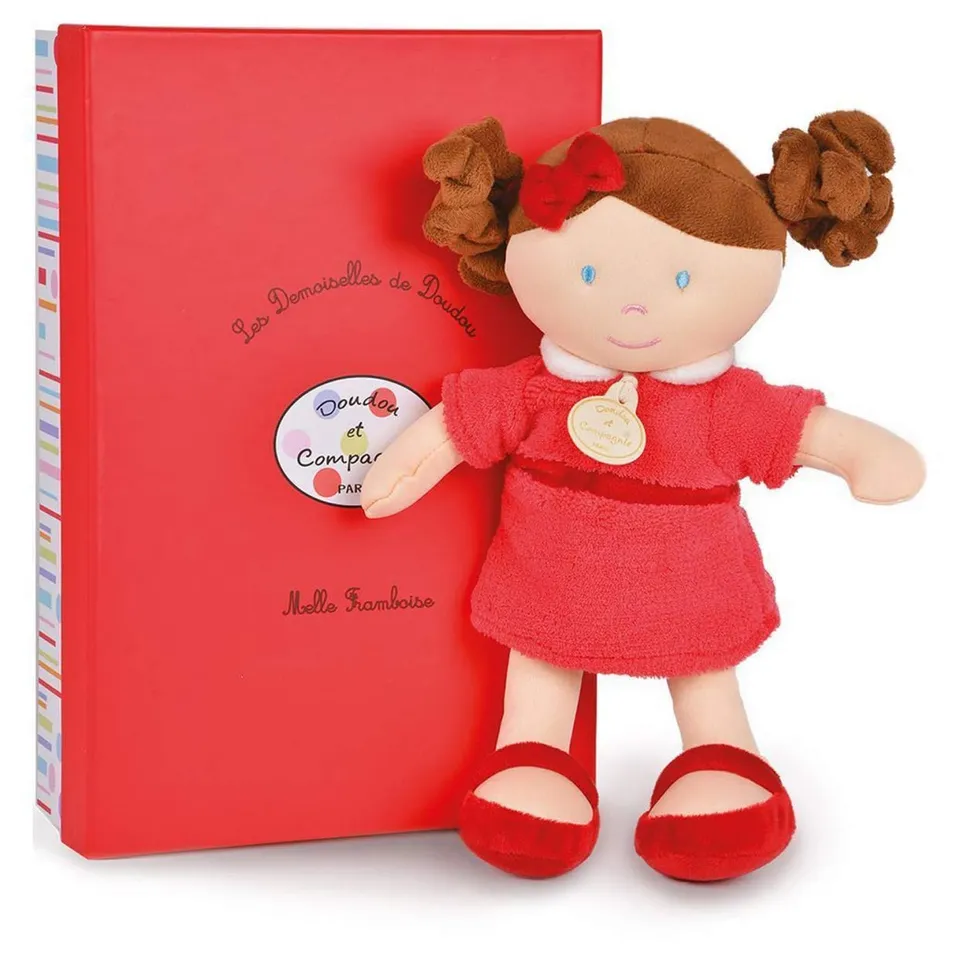 doudou-et-compagnie-grandes-demoiselles-dc2774-poup-e-framboise-30cm image 1