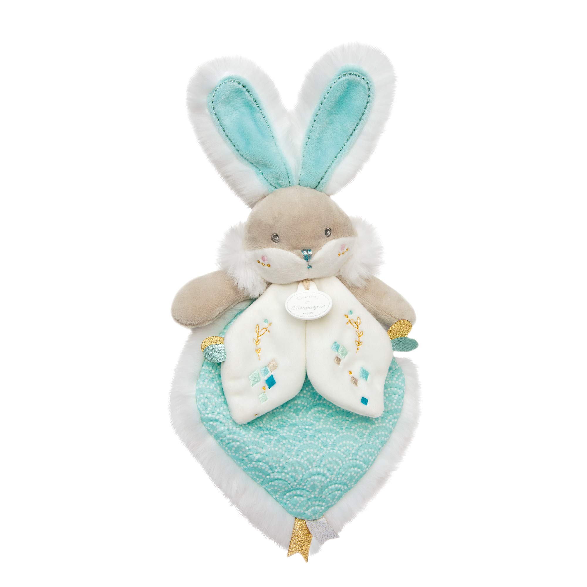 doudou-et-compagnie-lapin-de-sucre-dc3490-lapin-vert-amande-20-cm image 2