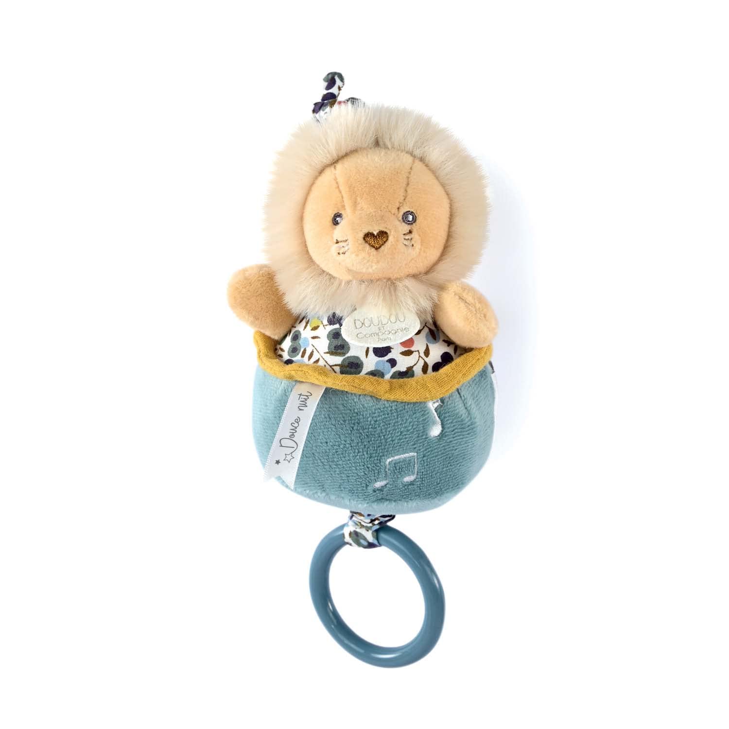 doudou-et-compagnie-boh-aime-lion-peluche-bo-te-musique-jaune image 2