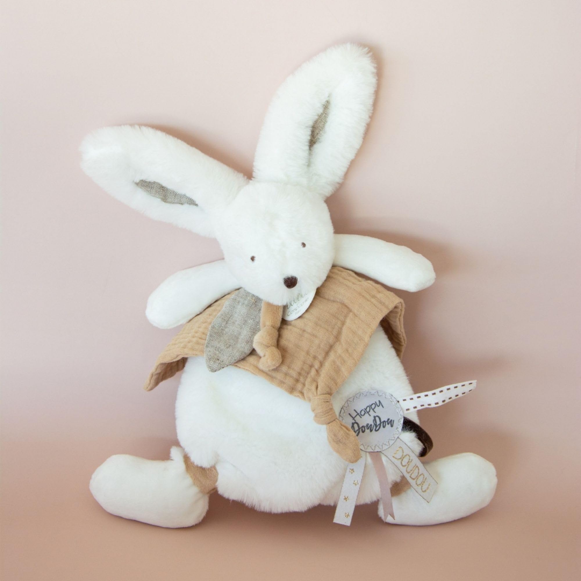 doudou-et-compagnie-happy-doudou-lapin-brun-doudou-plat-25-cm image 4