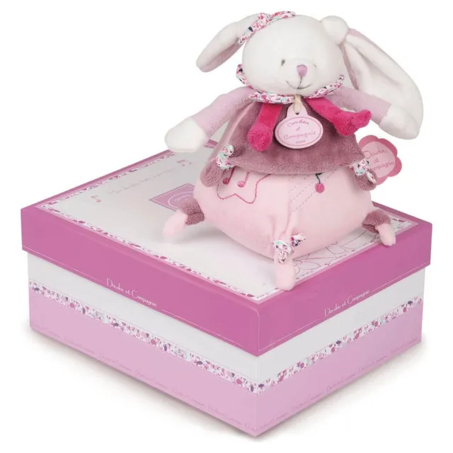 doudou-et-compagnie-cerise-petit-chou-lapin-peluche-17cm image 1