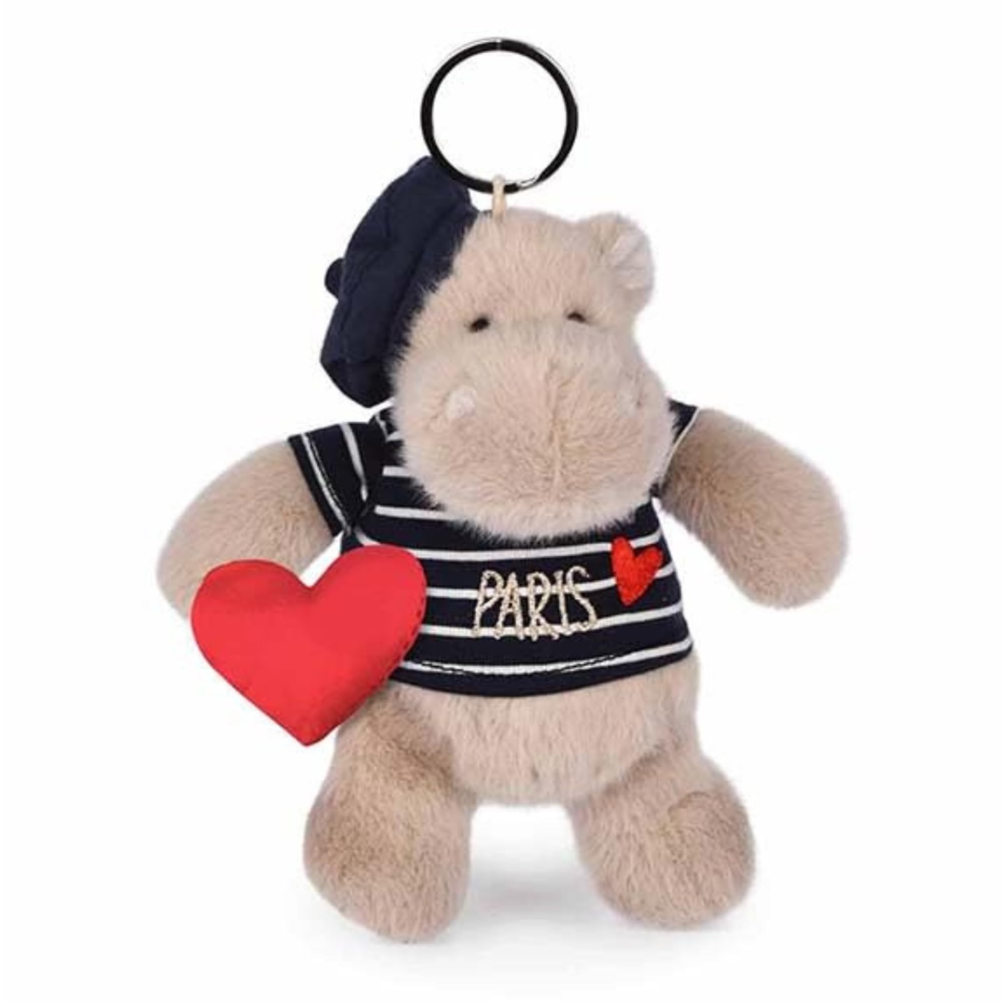 doudou-et-compagnie-amour-de-france-porte-cl-s-peluche-chien-paris-14-cm image 6