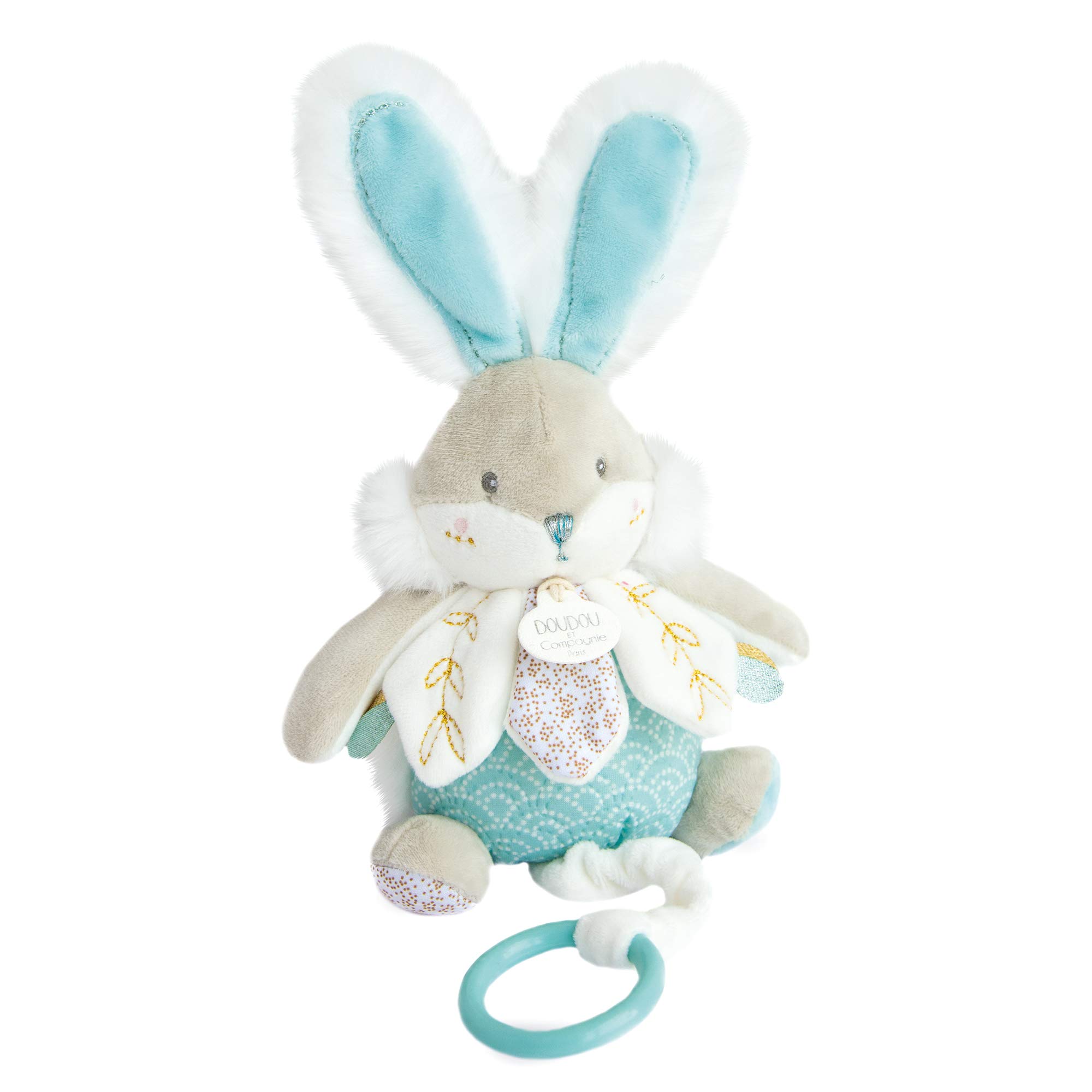 doudou-et-compagnie-lapin-de-sucre-peluche-musicale-17cm-amande image 2