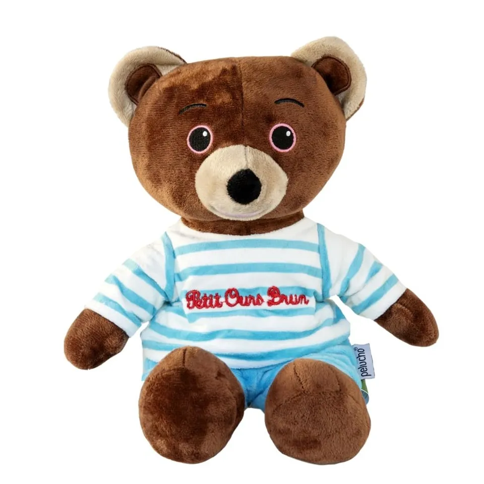 pelucho-peluches-bouillottes-petit-ours-brun-micro-ondable-lavande image 1