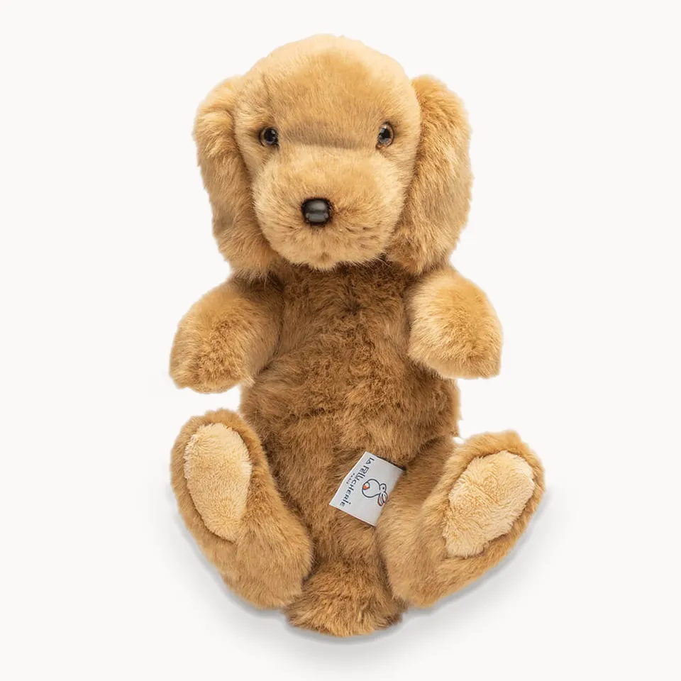 la-pelucherie-cocker-th-o-peluche-chien-petit-30-cm-cousu-main image 1