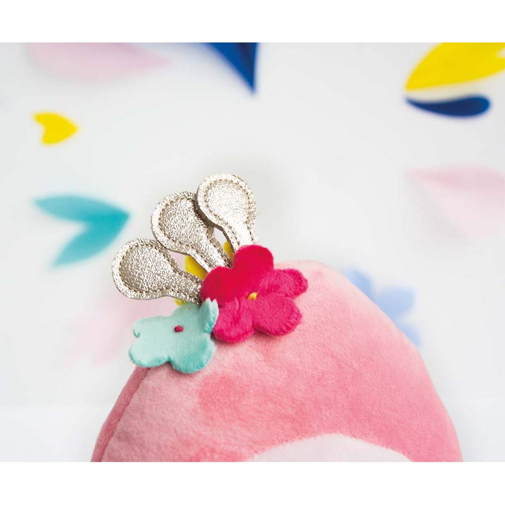 doudou-et-compagnie-attache-sucette-flamant-rose-20-cm-tropi-cool image 3