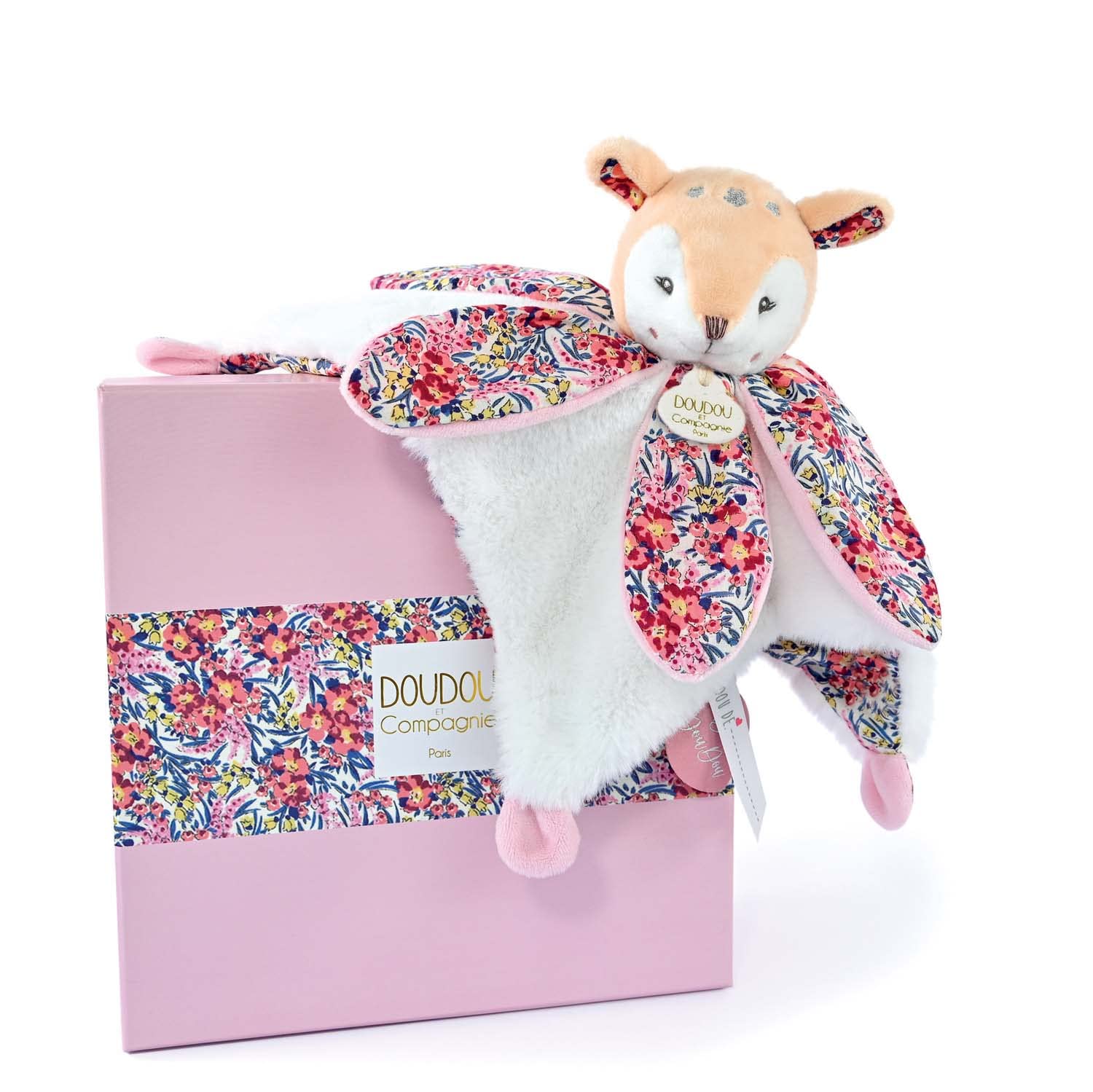 doudou-et-compagnie-les-boh-aime-dc4021-doudou-faon-blanc-27-cm image 1