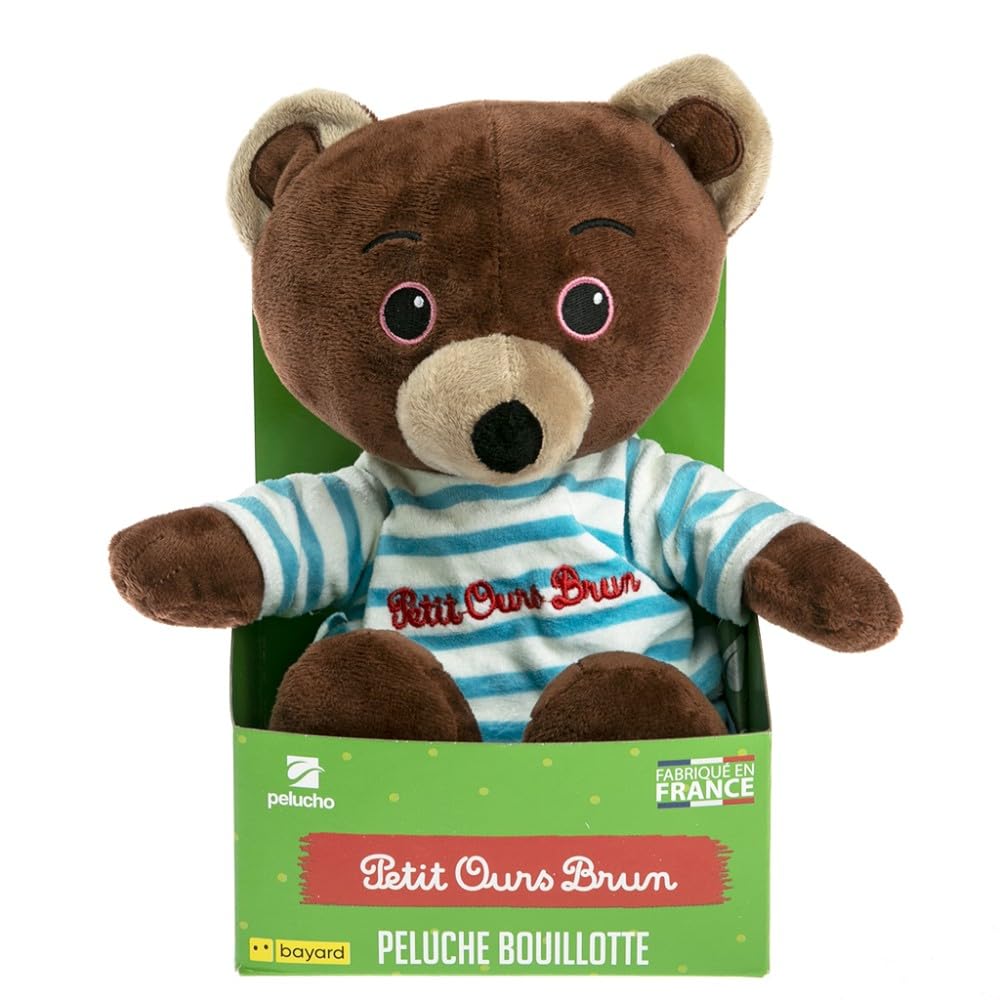 pelucho-peluches-bouillottes-petit-ours-brun-micro-ondable-lavande image 3
