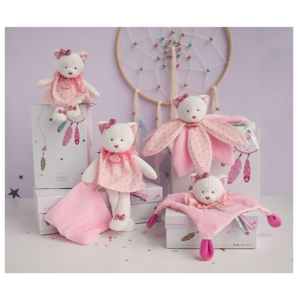 doudou-et-compagnie-attrape-r-ves-dc3542-doudou-chat-rose-20-cm image 5
