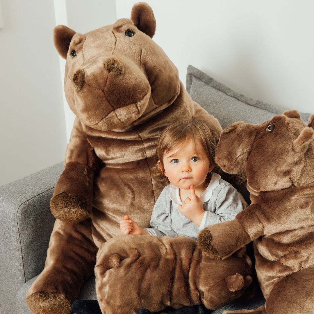 la-pelucherie-jungle-edgar-peluche-hippo-40-cm image 2