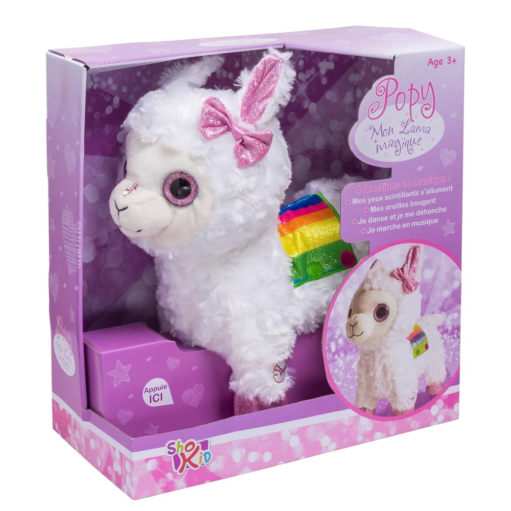 pioupiou-merveilles-popy-peluche-interactive-lama-30-cm image 2