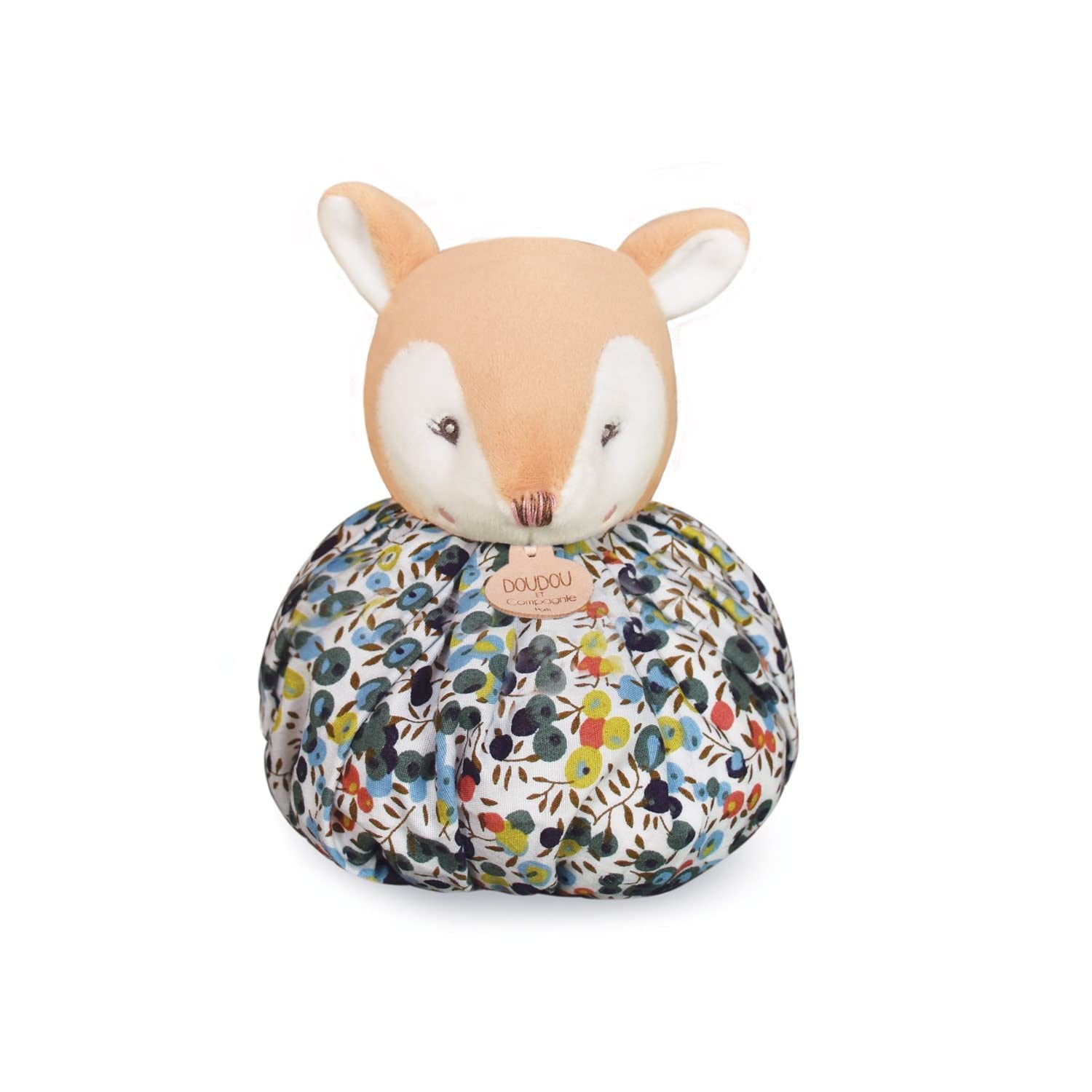 doudou-et-compagnie-les-petits-fut-s-doudou-boule-faon-fauve-25cm image 2