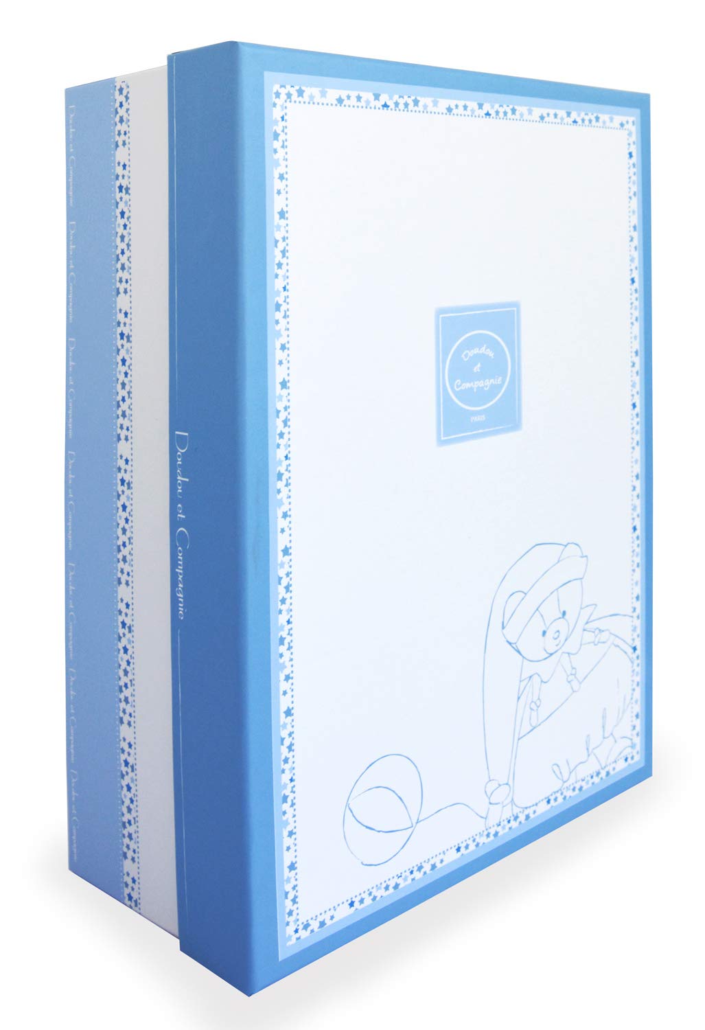 doudou-et-compagnie-petit-chou-dc2716-doudou-ours-bleu-17-cm image 2