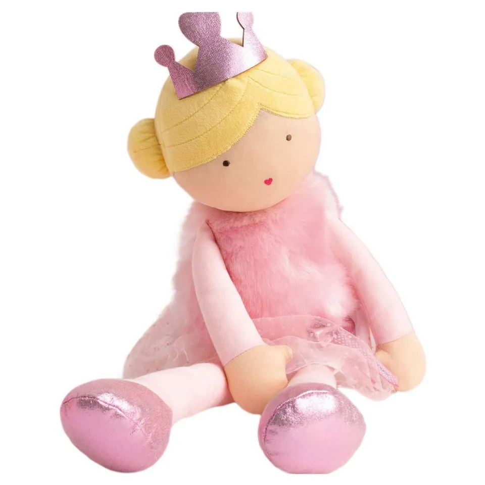 doudou-et-compagnie-les-pr-cieuses-poup-e-oriane-rose-60-cm image 1