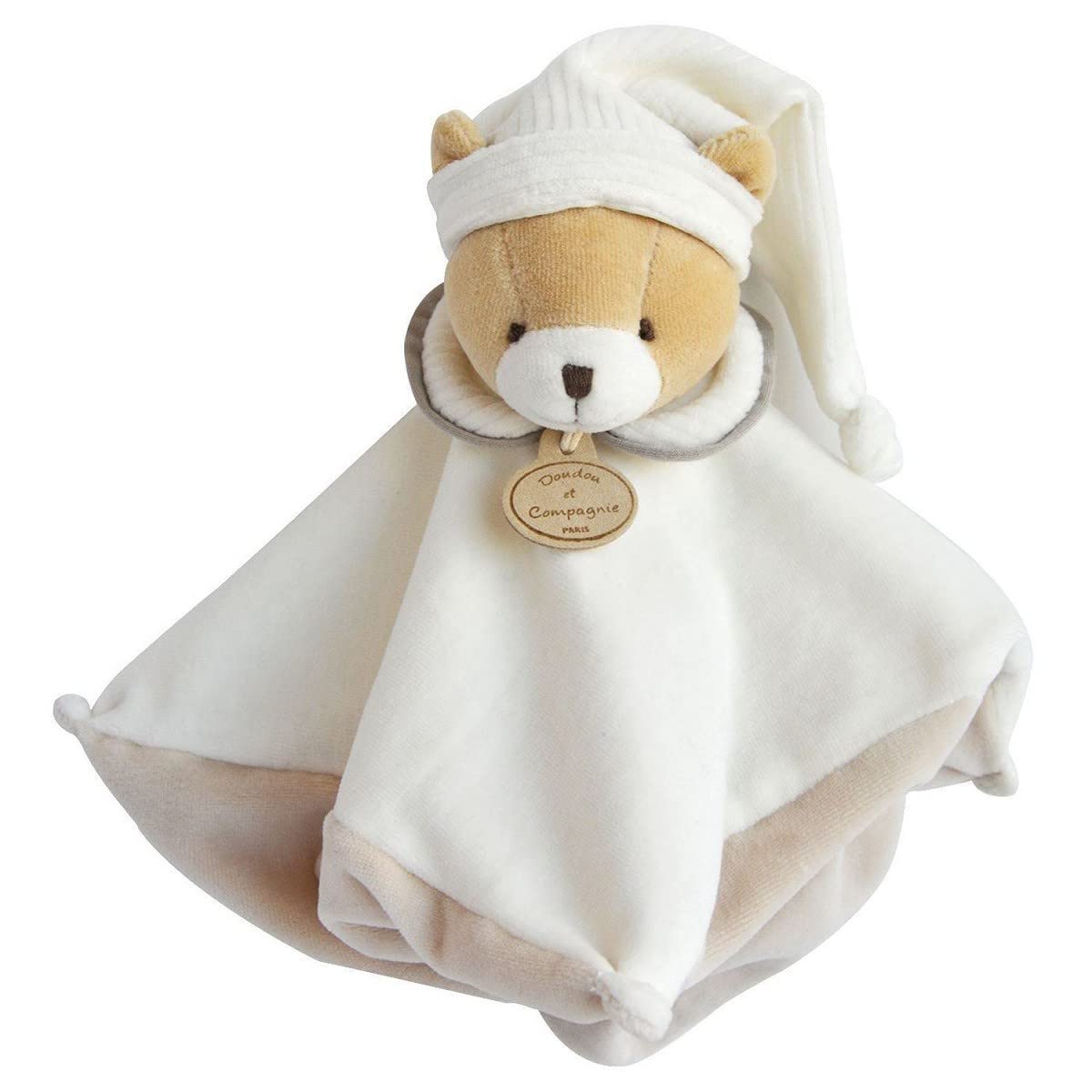 doudou-et-compagnie-les-iconiques-dc2928-doudou-plat-ours-taupe image 3