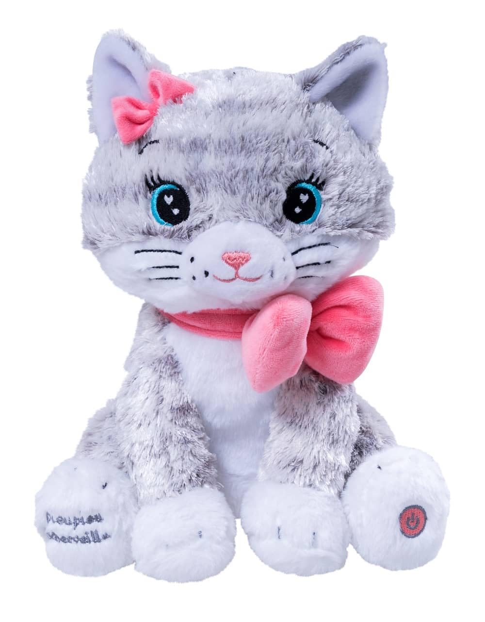 pioupiou-merveilles-gaston-ourson-lumineux-peluche-20-cm-blanc image 6