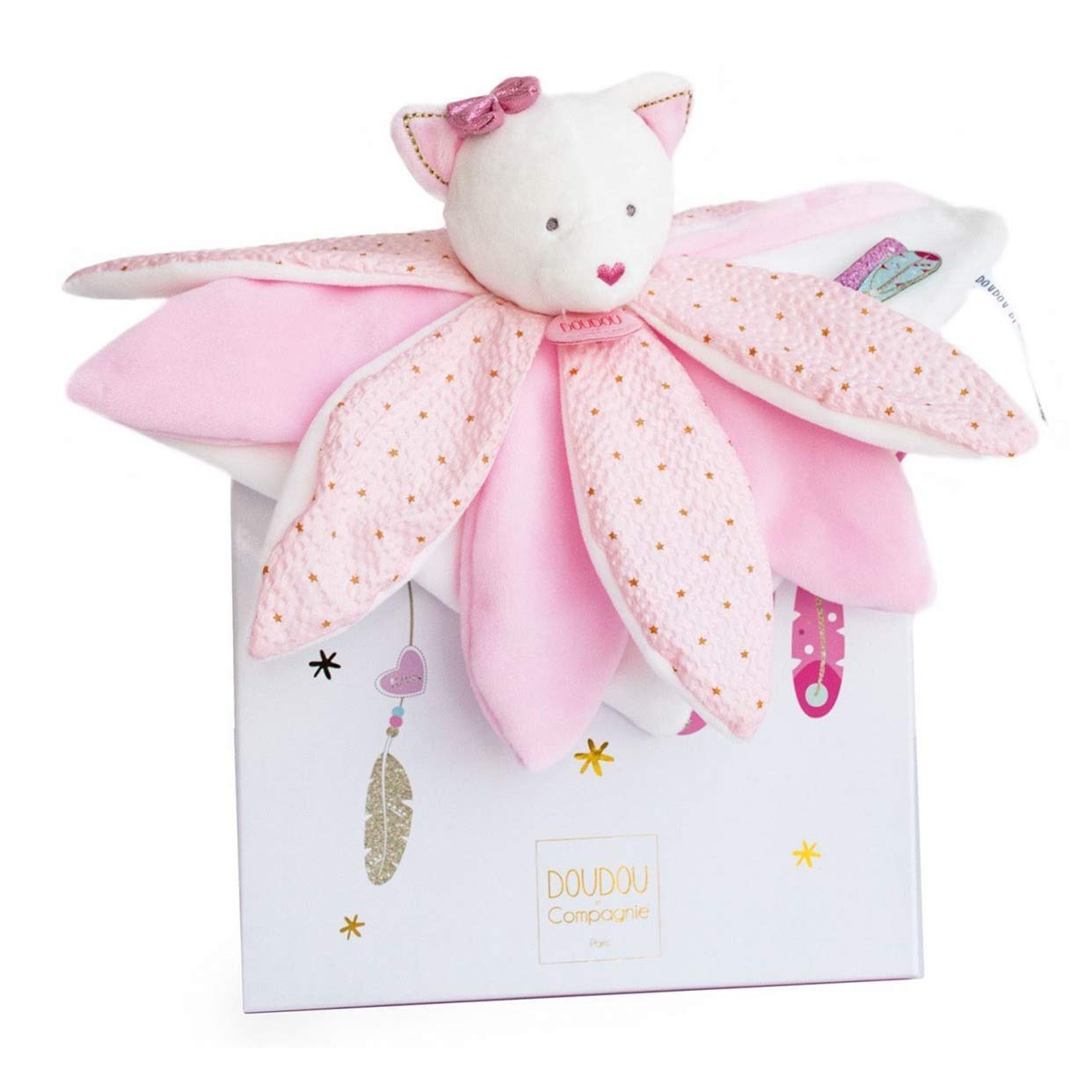 doudou-et-compagnie-attrape-r-ves-doudou-plat-chat-p-tales-26-cm image 1