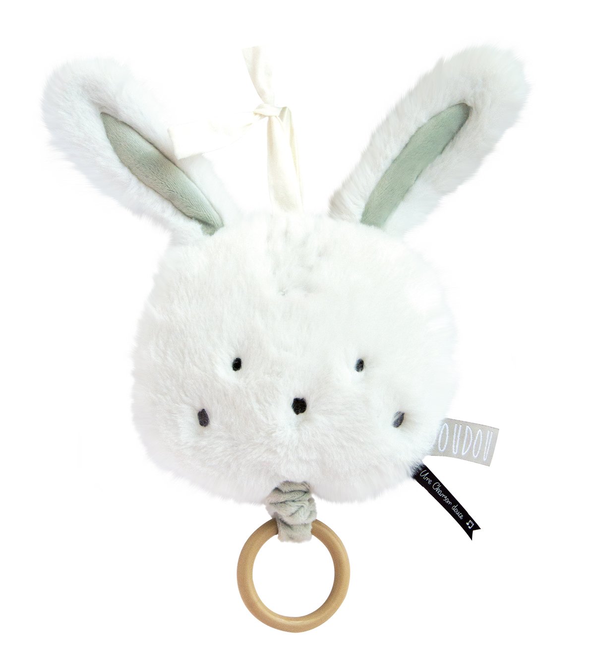 doudou-et-compagnie-aussi-doux-lapin-bo-te-musique-17cm image 1