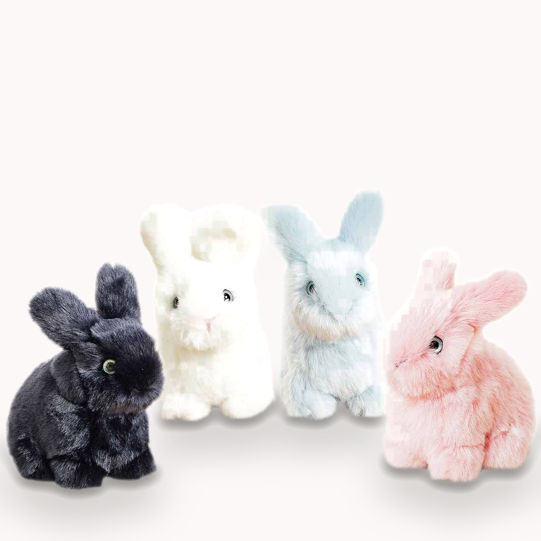 la-pelucherie-lapin-l-on-doudou-mini-15-cm-rose image 1