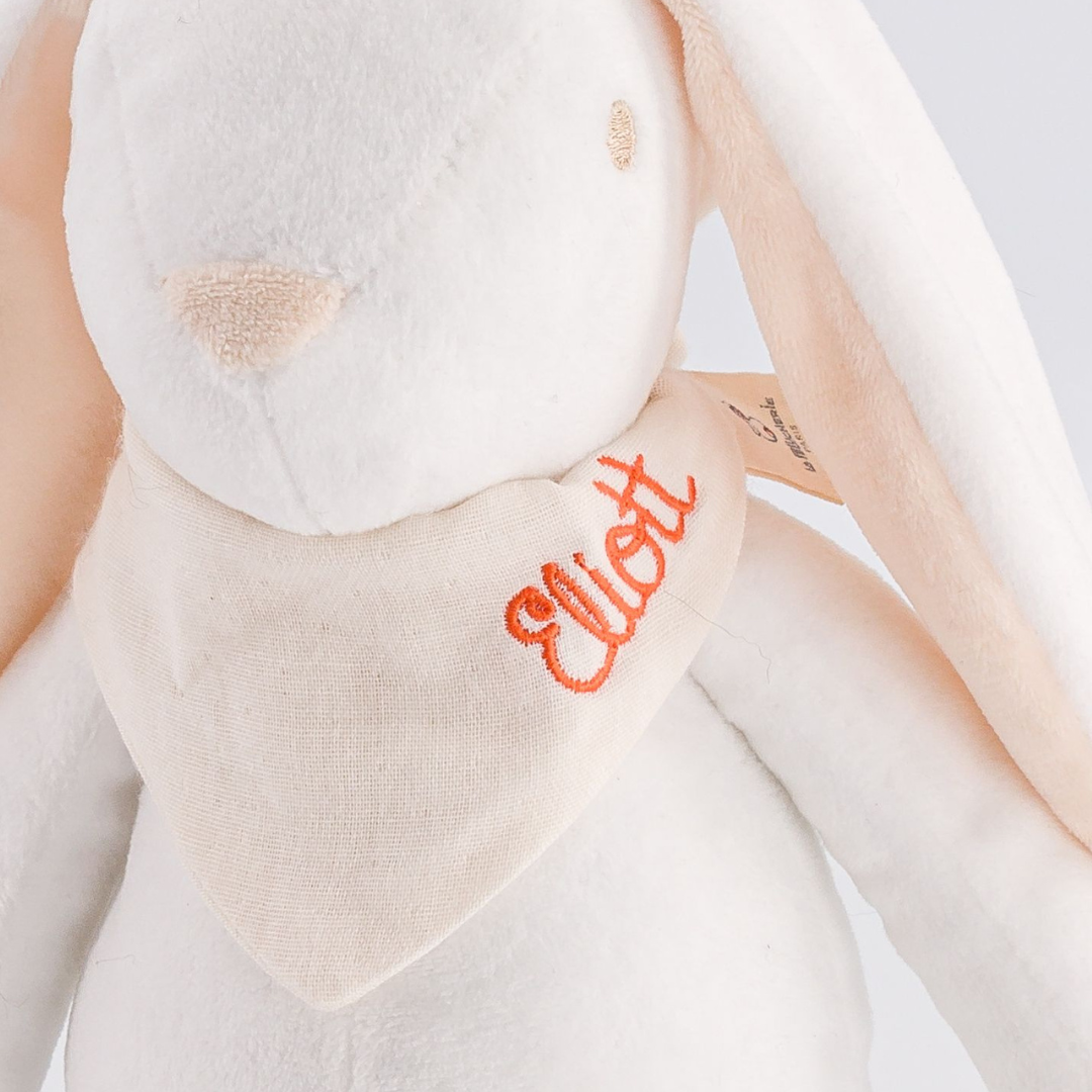 la-pelucherie-mon-premier-doudou-lapin-doudou-blanc-35-cm image 6