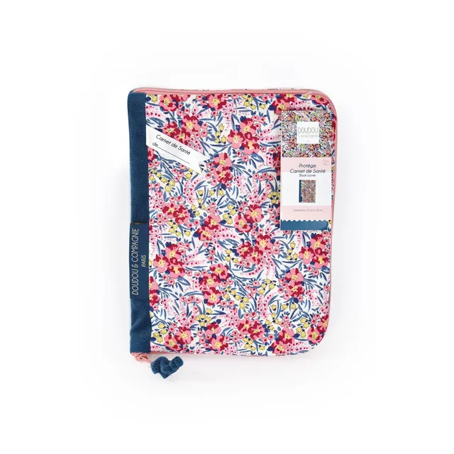 doudou-et-compagnie-boh-aime-dc4035-prot-ge-carnet-sant-rose-coton image 1