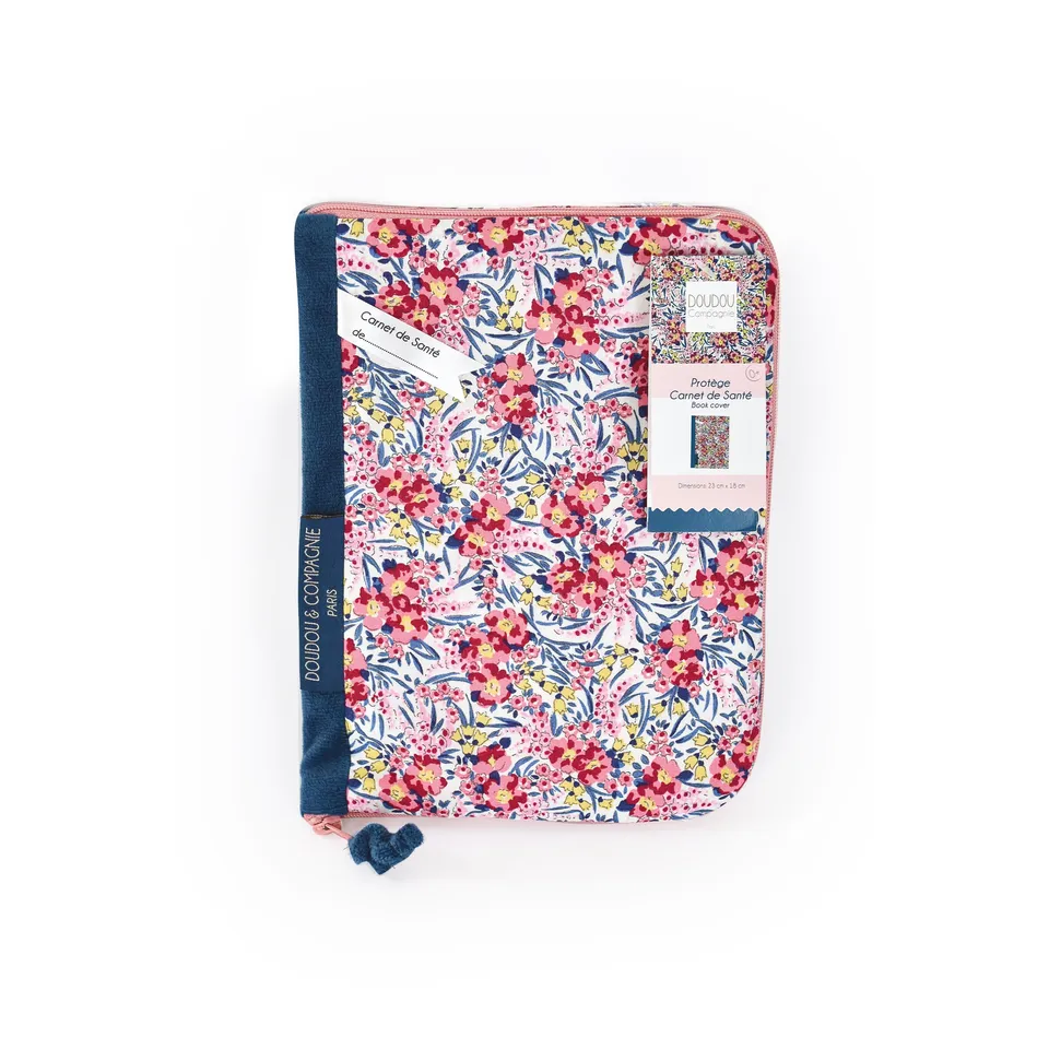 doudou-et-compagnie-boh-aime-dc4035-prot-ge-carnet-sant-rose-coton image 1